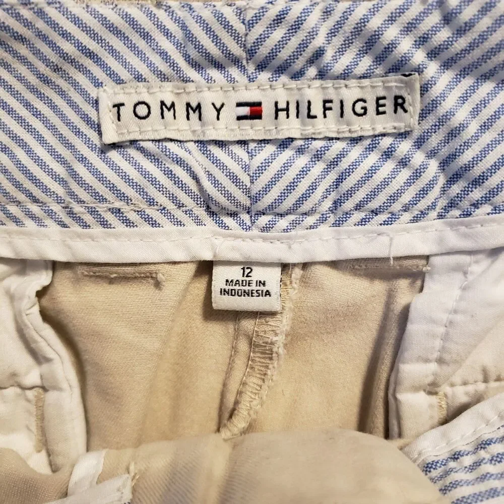 Tommy Hilfiger Tan Khaki Women's Shirts Sz 12